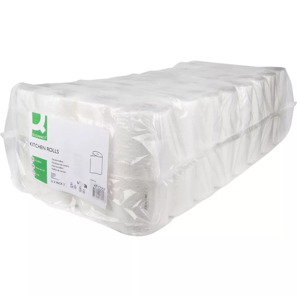 Q-Connect Paper Towel Rolls 2-Ply 50...