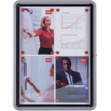 Nobo Premium Plus buitenvitrine, draaideur met slot, magnetisch, 8 x A4