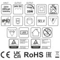 Driver LED Slim Power supply 24V DC 35W  IP67 / pce