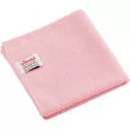 Vileda Professional r-MicroTuff Base chiffon en microfibre, paquet de 5 pièces, rouge