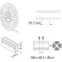 LED Neon Flex 4x8mmx25m 24V blanc neutre 6,2W/m 580lm/m IP20 / 25m