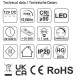 LED COB Slim 5mx5mm 24V DC blanc neutre  11W/m 1100lm/m IP20 / 5m