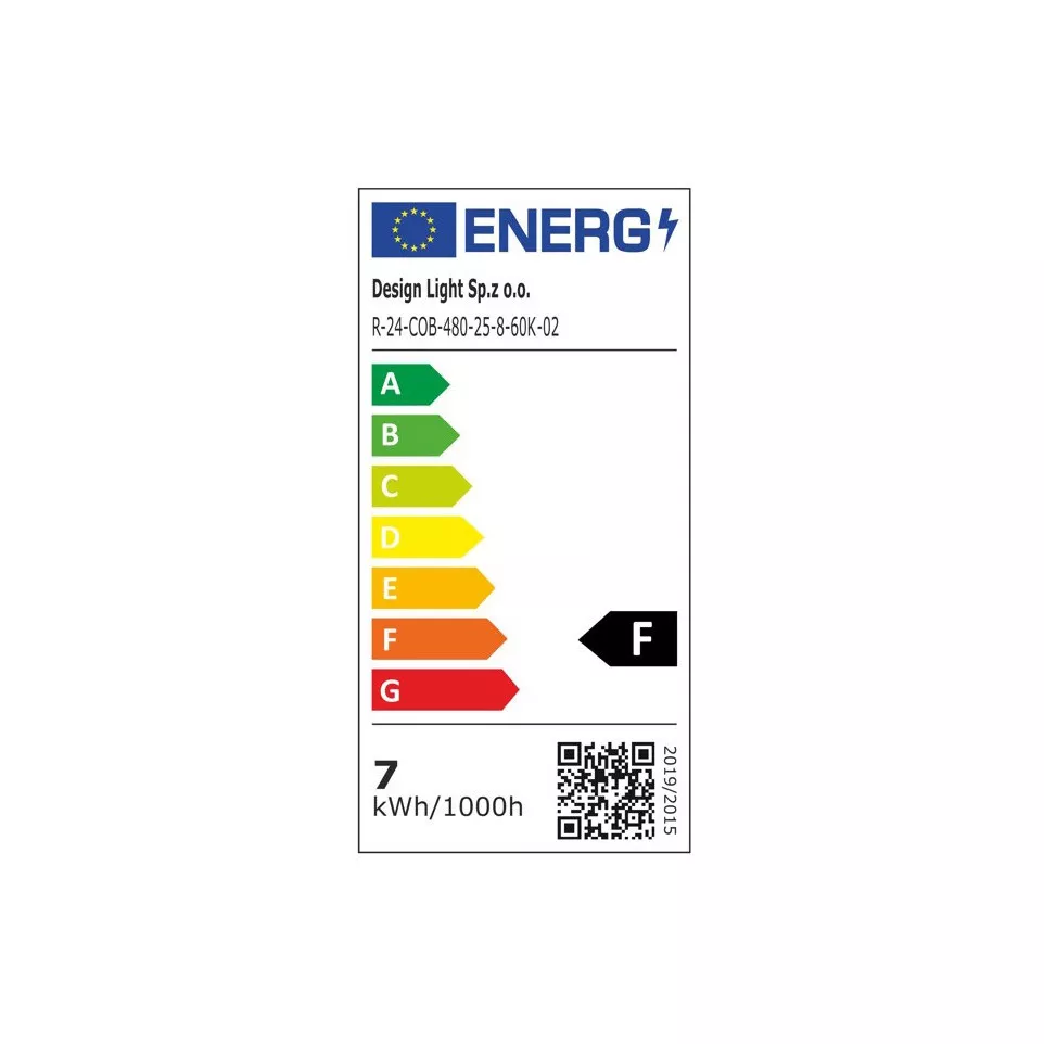 LED COB Premium 5mx8mm 24V koel wit...