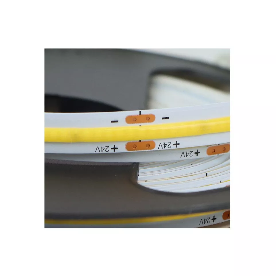 LED COB Premium 5mx8mm 24V blanc...