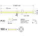 Premium COB LED Strip 5m x 8mm 24V Warm White 13W/m 1180 lm/m IP20 / 5m