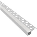 DEOLINE K Architectural Anodized Aluminum LED Profile with Opal Cover / 3m