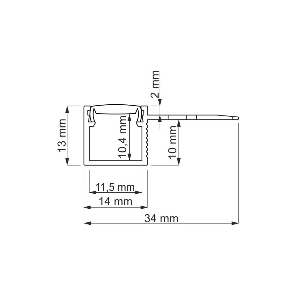 Ledprofiel DEOLINE K architecturaal...