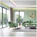 DEOLINE K Architectural Anodized Aluminum LED Profile with Opal Cover / 3m