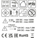 STEP Stair Controller 10A Max 16 Steps LED 12V-24V IP20 / pce