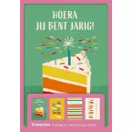 Hallmark wenskaarten, hoera jij bent jarig, blister van 8 stuks