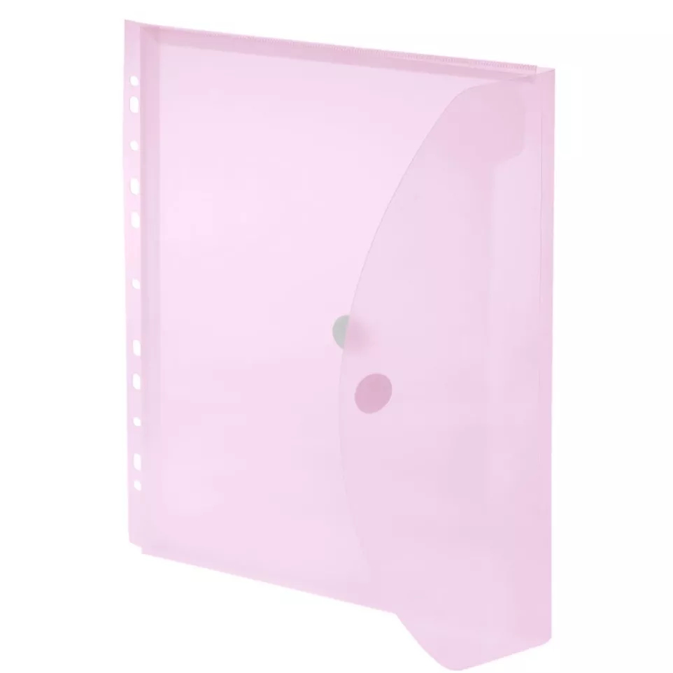FolderSys A4 Punched Pocket Red