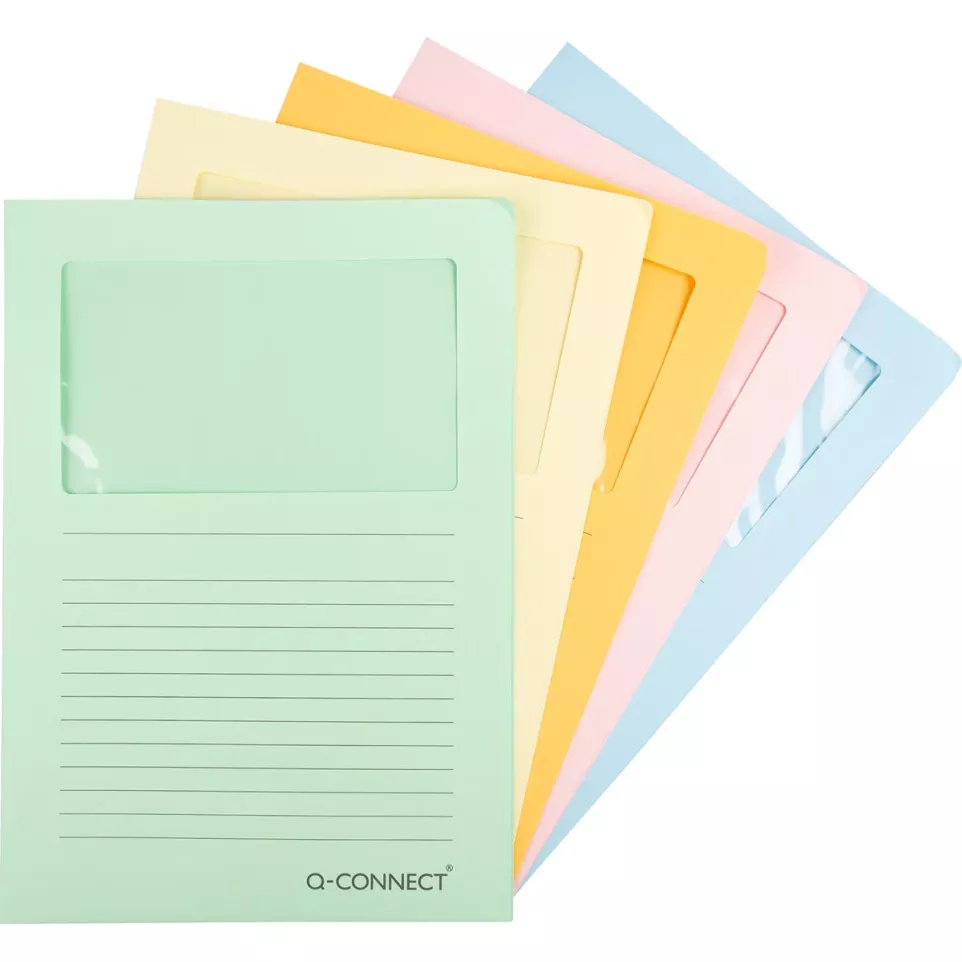 Q-CONNECT L-map met venster, 120...