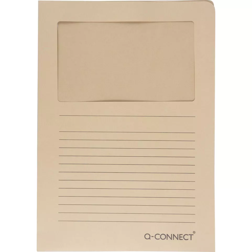 Q-Connect A4 Windowed Corner Card...