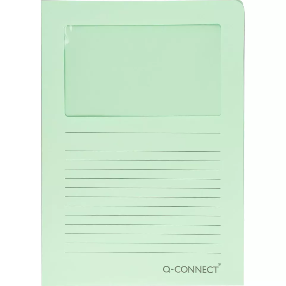 Q-CONNECT pochette coin à fenêtre,...