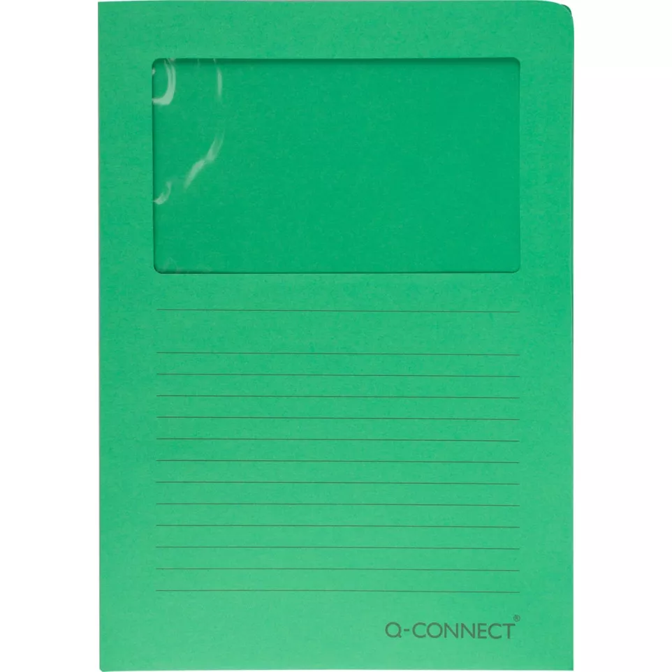 Q-CONNECT pochette coin à fenêtre,...
