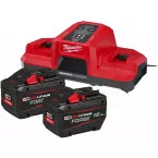 Milwaukee M18 FORGE 2x 12Ah Batteries + Charger NRG-122DBSC / unit