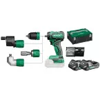 Schroevendraaier 18v inclusief 4 koppen Hikoki DS18DDQWRZ / pce