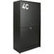 Bt.Dropbox Med.BACK Lg.537xProf.270xHt.985mm Zwart Mat Tex / pce