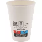 Beker uit karton, 180 ML, wit, pak van 100 stuks