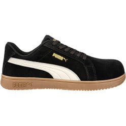 Puma Iconic Black Gum Low S1PL ESD Safety Shoes Size 40 per Piece