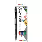 Pentel Sign Pen S520 Pack of 4 Assorted Colors