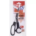 OFFICE Products scissors 21 cm right and left rounded tips black blister of 1 piece