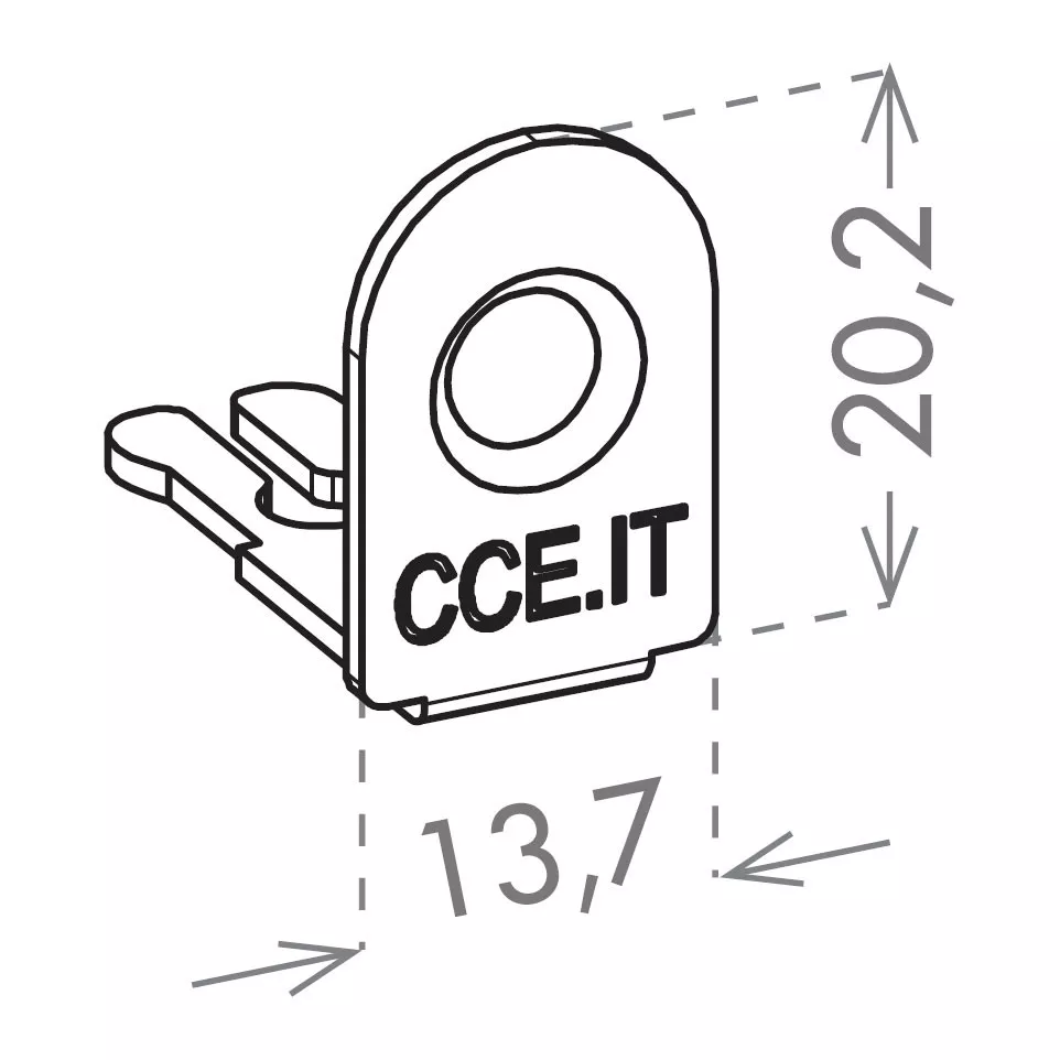 Montagebeugel voor Squad 1240 / 2pce