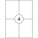 OFFICE products labels white square corners 100 sheets 105 x 148 mm 4 labels per sheet
