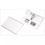 OFFICE products badge avec clip combiné, 90 x 57 mm