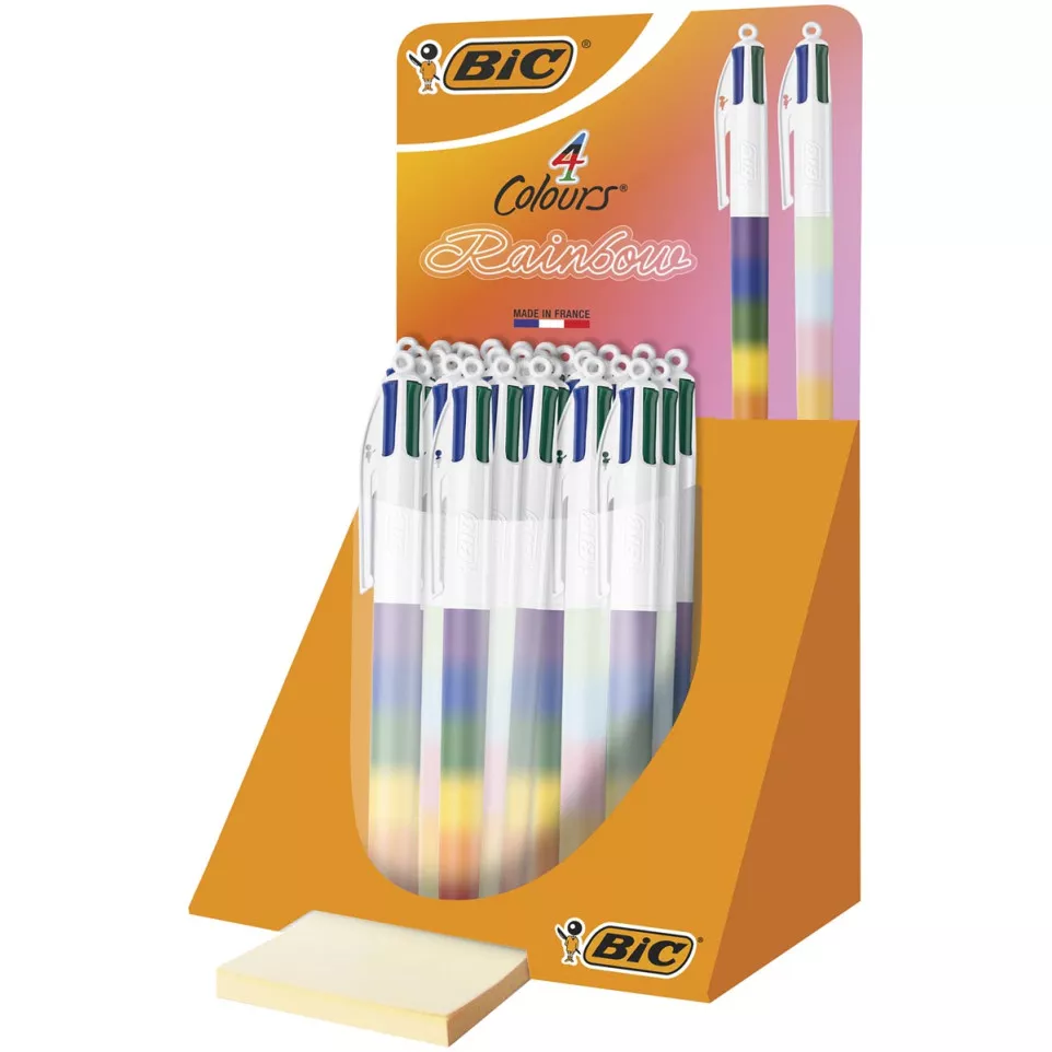 BIC 4 Colours Rainbow Decor Ballpoint...