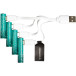 Q-Connect USB-C Rechargeable AAA Batteries Pack of 4