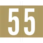 Gold Hanging File Tab Roll 500 x 5
