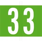 Codetab 3, rol van 500 tabs, licht groen