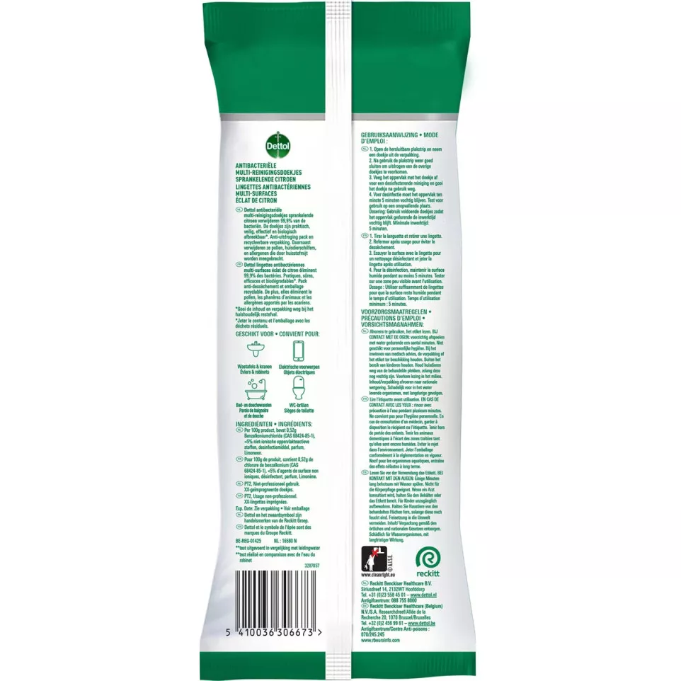 Dettol lingettes nettoyantes...