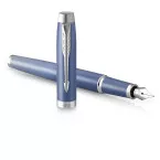 Parker IM Rituals stylo plume , bleu CT, fin, giftbox