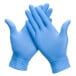 Gants en nitril, large, bleu, paquet de 100 pièces