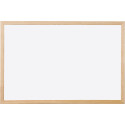 Q-CONNECT tableau blanc, avec cadre en bois, melamine, 120 x 90 cm