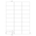 Q-CONNECT Labels White Rounded Corners 63.5 x 33.9 mm 100 Sheets 24 Labels per Sheet