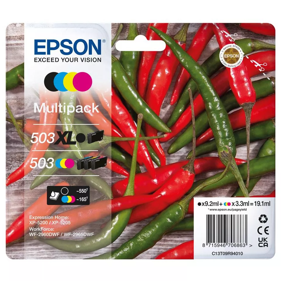Epson inktcartridge 503XL/503, 165 -...