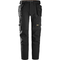 Snickers Workwear Slim Fit Stretch Floating Pocket Pants - 6218 - Black - Size 56 / piece