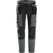 Snickers Workwear Slim Fit Stretch Work Pants with Floating Pockets - Grey/Black - Size 50 / piece