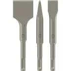 Set de 3 burins Bosch 140mm - SDS-Plus / pce