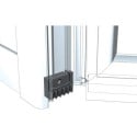 20 NO AIR sealing cover plates for automatic skirting profile Salamander 92, Schüco LivIng MD, Veka Softline 82, Veka 88