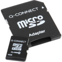 Q-CONNECT micro SD carte mémoire, avec adpatateur SD, 16 Go