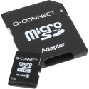 Q-CONNECT micro SD carte mémoire, avec adpatateur SD, 8 Go