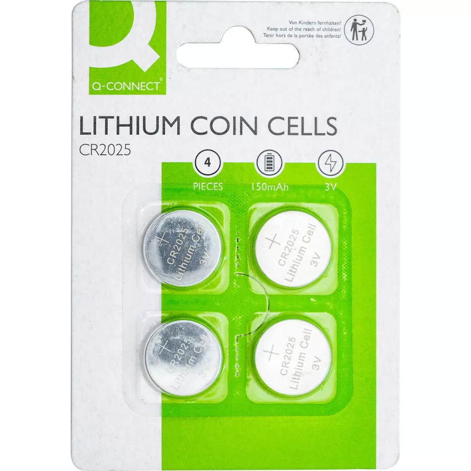 Q-CONNECT CR2025 Lithium Coin Cell...