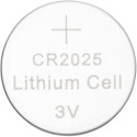 Q-CONNECT knoopcel, lithium, CR2025, blister van 4 stuks