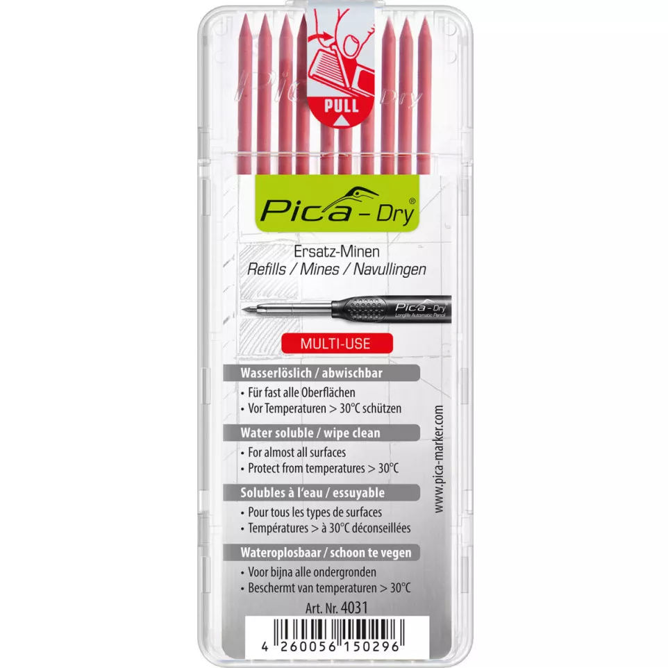 Mines graphite Rouge pour PICA-DRY...