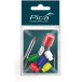 Set van 5 gekleurde doppen voor Pica Dry / pce