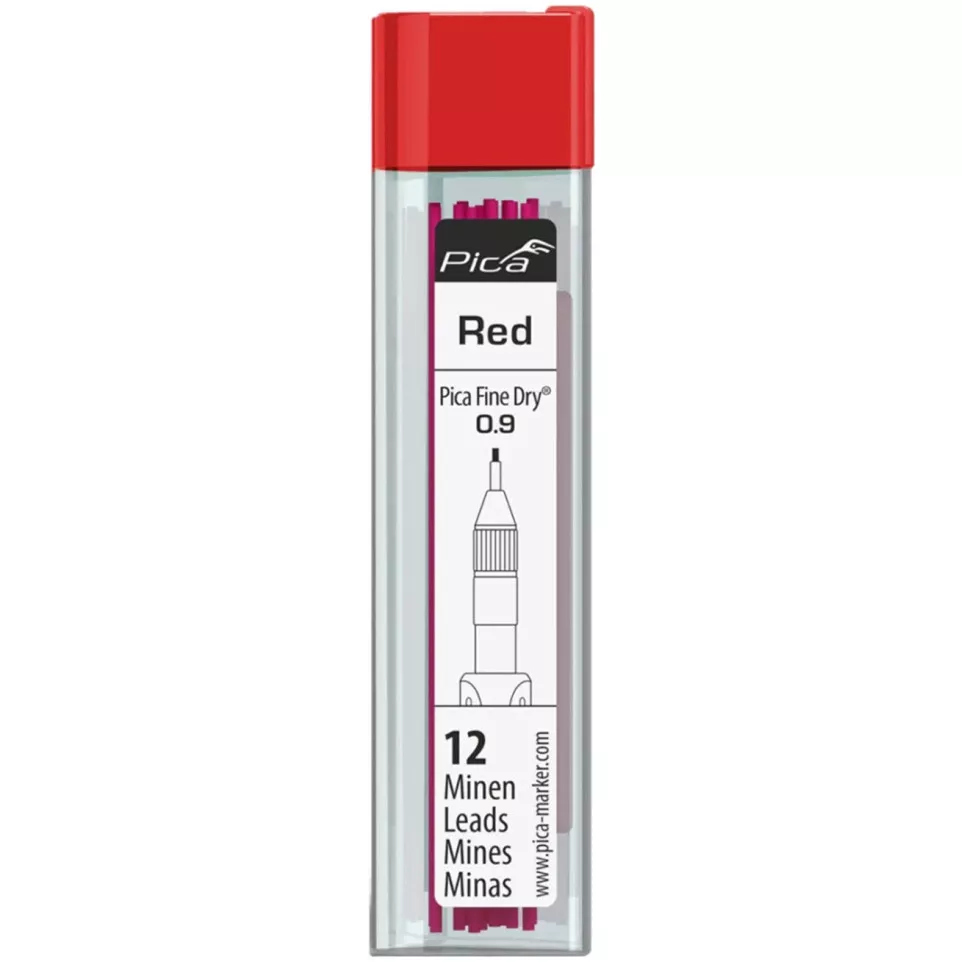 Pica Fine-Dry Red Graphite HB Refills...